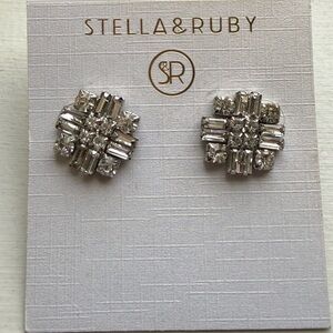 Silver Crystal Earrings